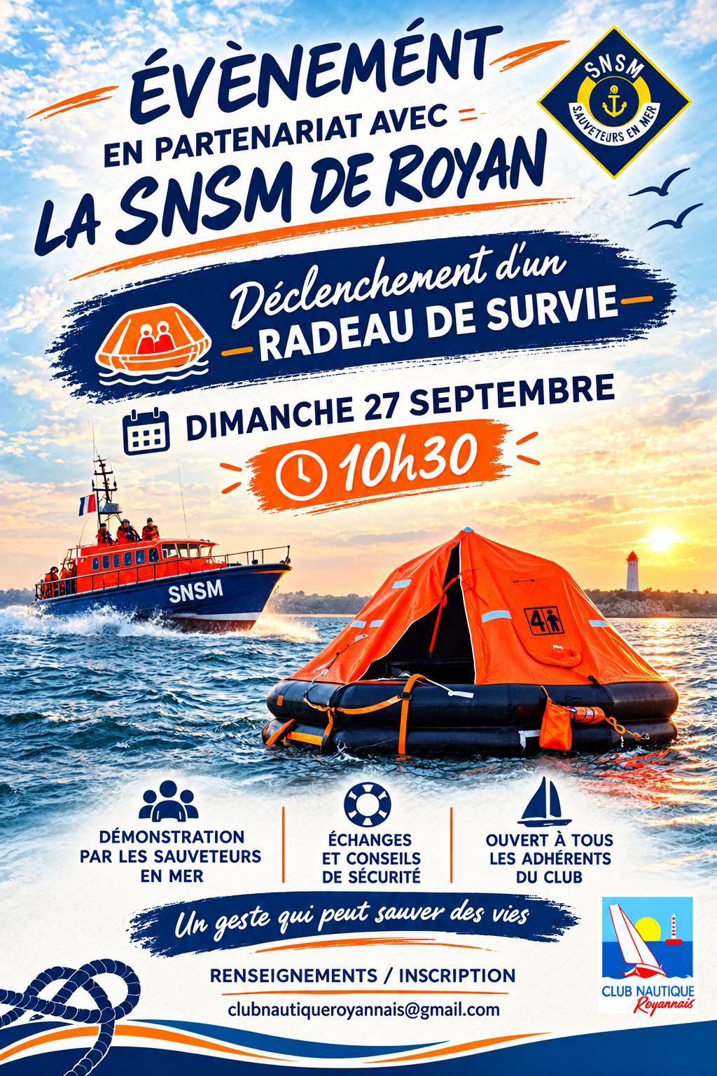 Evènement SNSM 27 septembre